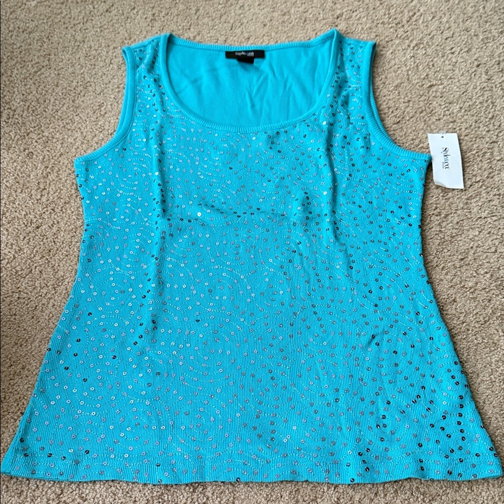 Style & Co. Sequin Tank Top